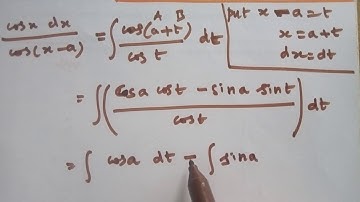 11th|Integrals|EX11.6-(16)|Integrate : cosx / cos(x-a)|K.Thirumurugan