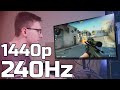 1440p 240hz aoc ag273qz review  techteamgb