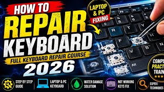 “How To Repair Keyboard | Full Keyboard Repair Course 2026 | Laptop & PC Keyboard Fixing”