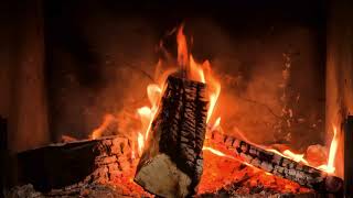 Cozy Fireplace 4K UHD | Fireplace with Crackling Fire Sounds| Christmas Fireplace Ambience