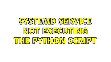 systemd service not executing the python script