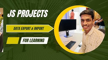 How to Export and Import Data with HTML, CSS, and JavaScript | Full Tutorial