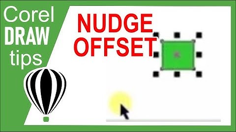 Changing the nudge offset in CorelDraw