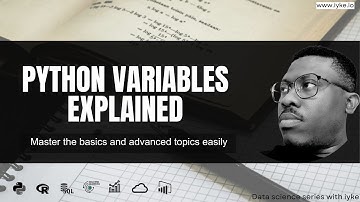 Python Variables Explained | Learn Python for Data Science & ML (Ep 3)