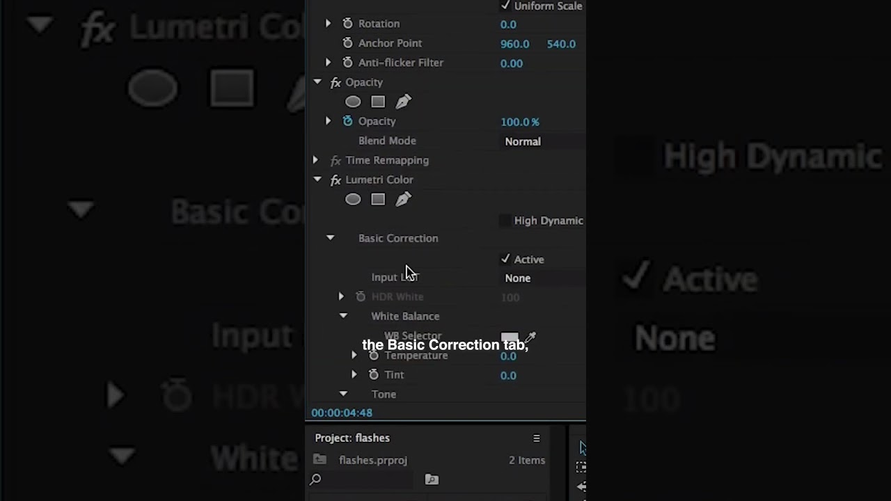 How to use Keyframes to create a Flash Effect in Adobe Premiere Pro