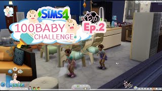 The Sims 4 : ?100 Baby Challenge Ep.2? -- ได้ลูกแฝดอีกกก