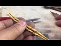 gold  Ear ring making