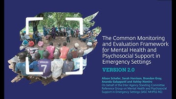 Orientation IASC Common M&E Framework for MHPSS