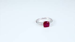 Solitaire Ruby Ring