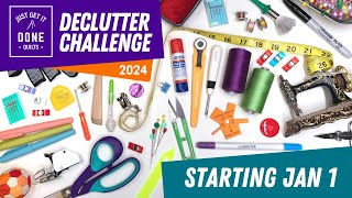 🗓🧹🧼 THE SEWING ROOM DECLUTTER CHALLENGE 2024