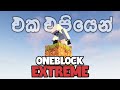 Beating oneblock extreme in one episode  minecraft sinhala
