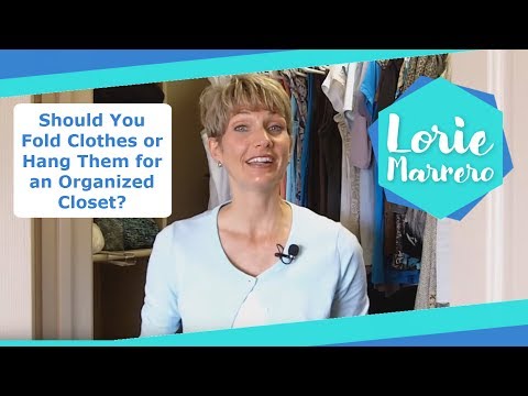 Should You Fold Clothes or Hang Them for an Organized Closet? | Clutter Video Tip