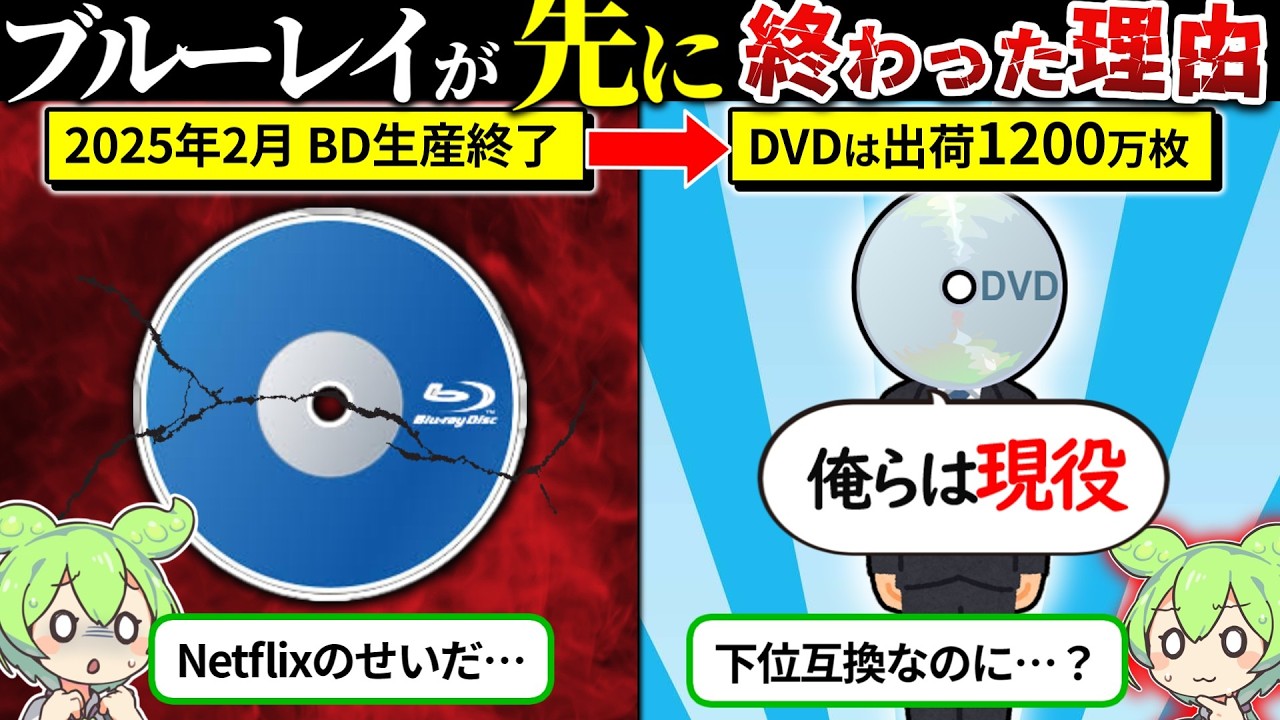 なぜブルーレイは終わりDVDは残ったのか？