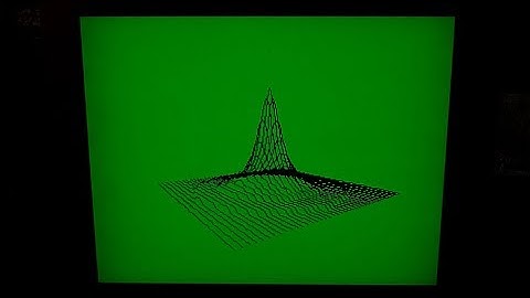 Acorn Atom - Three Dimensional Plotting - Demo... (at 2Mhz)