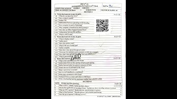 Bise Multan computer science class 11 group 1 paper 2025