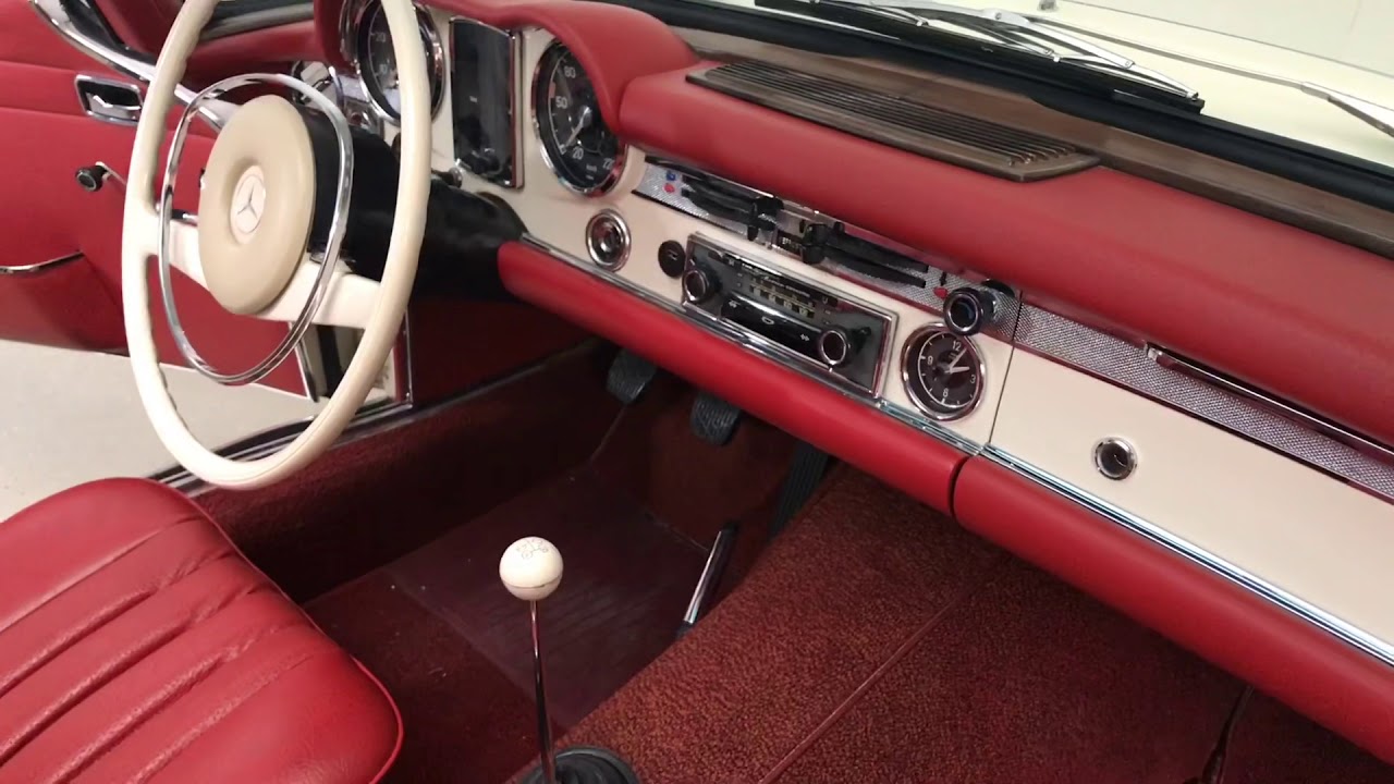Next 280sl Interior Make Over From Vinyl To Leather Mercedes W113 Slrestorer Youtube