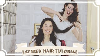 Easy Layered Hair Cut Tutorial [CC]