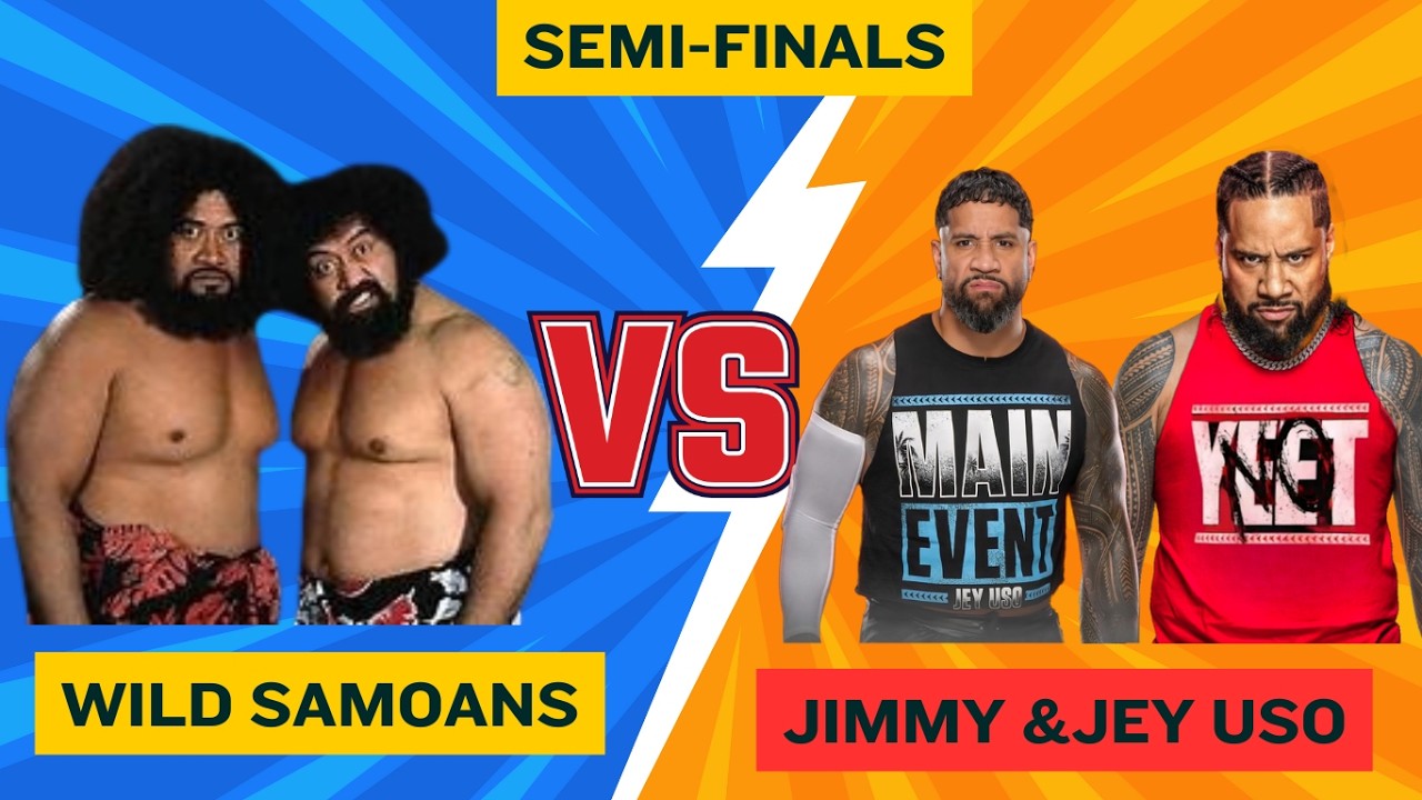 FULL MATCH : Jimmy & Jey uso Vs Wild samoans | Bloodline tag team tournament | Semifinals