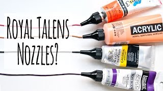 Product Test: Royal Talens Dosing Nozzles
Following Sundays video I was asked if the Talens Dosing Nozzles would work with other tubes (thanks for the question Doreen!). So Ive tried out the tubes that I have and here are the results plus some tips too. Click Show More for the products used.
These Dosing Nozzles work on lots of different acrylic paint brand tubes so try them out and see. But do remember that they are designed to fit the Amsterdam Standard acrylic paint tubes so use them on other brands/ tubes at your own risk!
I would love to see your work so please do link me in on social media anything you share that was inspired by my videos and projects, all my links are below.
And if you enjoy my videos please like them, share them with your friends and subscribe to my channel! Thank you!
SUBSCRIBE TO MY CHANNEL: https://goo.gl/dRxT6P
See these nozzles in action in this video: https://goo.gl/v9gZV7
——— S U P P L I E S ———
Amsterdam Acrylic Paint Dosing Nozzles
...Buy from Amazon:
UK http://amzn.to/2DBBQ7G
US http://amzn.to/2GhfhHb
CAN http://amzn.to/2sgYuko
...Buy from Jacksons Art UK (Ships Worldwide) https://goo.gl/whWPf1
Amsterdam Standard Acrylic Paint (120 ml)
...Buy from Amazon:
UK http://amzn.to/2DifziX
US http://amzn.to/2DfKEA4
CAN http://amzn.to/2Bfz6yn
...Buy from Jacksons Art UK (Ships Worldwide) https://goo.gl/oHxS3u
Galeria Winsor & Newton Paint Tube (60 ml)
...Buy from Amazon:
UK http://amzn.to/2DVUVFa
US http://amzn.to/2DFUR98
CAN http://amzn.to/2EWF1s3
...Buy from Jacksons Art UK (Ships Worldwide) https://goo.gl/19Yvrp
Liquitex Soft Body Acrylic Paint (59 ml)
UK http://amzn.to/2CsiJQV
US http://amzn.to/2CbclcJ
CAN http://amzn.to/2H9snGH
...Buy from Jacksons Art UK (Ships Worldwide) https://goo.gl/PE6C6d
Daler And Rowney System 3 acrylic paint (75 ml metal tubes)
...Buy from Amazon:
UK http://amzn.to/2no4sdR
US http://amzn.to/2nn6PNE
CAN http://amzn.to/2Bq0tGb
...Buy from Jacksons Art UK (Ships Worldwide) https://goo.gl/CPabrc
Not to use with the nozzles:
Liquitex Heavy Body Acrylic Paint (too thick)
...Buy from Amazon:
UK http://amzn.to/2keA87h
US http://amzn.to/2jEtofe
CAN http://amzn.to/2ECVfss
...Buy from Jacksons Art UK (Ships Worldwide) https://goo.gl/M4ynvU
Golden Heavy Body Acrylic paint (too thick)
...Buy from Amazon:
UK http://amzn.to/2zfPaii
US http://amzn.to/2CzxopH
CAN http://amzn.to/2Bplfph
...Buy from Jacksons Art UK (Ships Worldwide) https://goo.gl/7t8zk6
Pebeo Studio Acrylics Paint (irridescent, DNYA)
...Buy from Amazon:
UK http://amzn.to/2nSzdby
US http://amzn.to/2EupqCe
CAN http://amzn.to/2C9W2Ms
Junk Journal http://bit.ly/2p5rcOj
Find my favourite art supplies here: https://www.amazon.com/shop/kimdellow
——— D I S C L A I M E R ———
I do use affiliate links and there are some included in this post. To learn more about my policy on affiliate links please visit my Disclaimers and Disclosures page http://goo.gl/SiUE5d
——— VISIT MY SHOP ———
Etsy: https://www.etsy.com/shop/KimDellow
——— F I N D M E O N S O C I A L M E D I A ———
FIND ME ON SOCIAL MEDIA:
Blog http://www.kimdellow.co.uk/
Instagram https://www.instagram.com/kimdellow/
Facebook https://www.facebook.com/KimDellowDesign/
Pinterest https://uk.pinterest.com/kim_dellow/
Twitter https://twitter.com/KimDellow
G+ https://plus.google.com/+KimDellow/ Product Test: Royal Talens Dosing Nozzles
