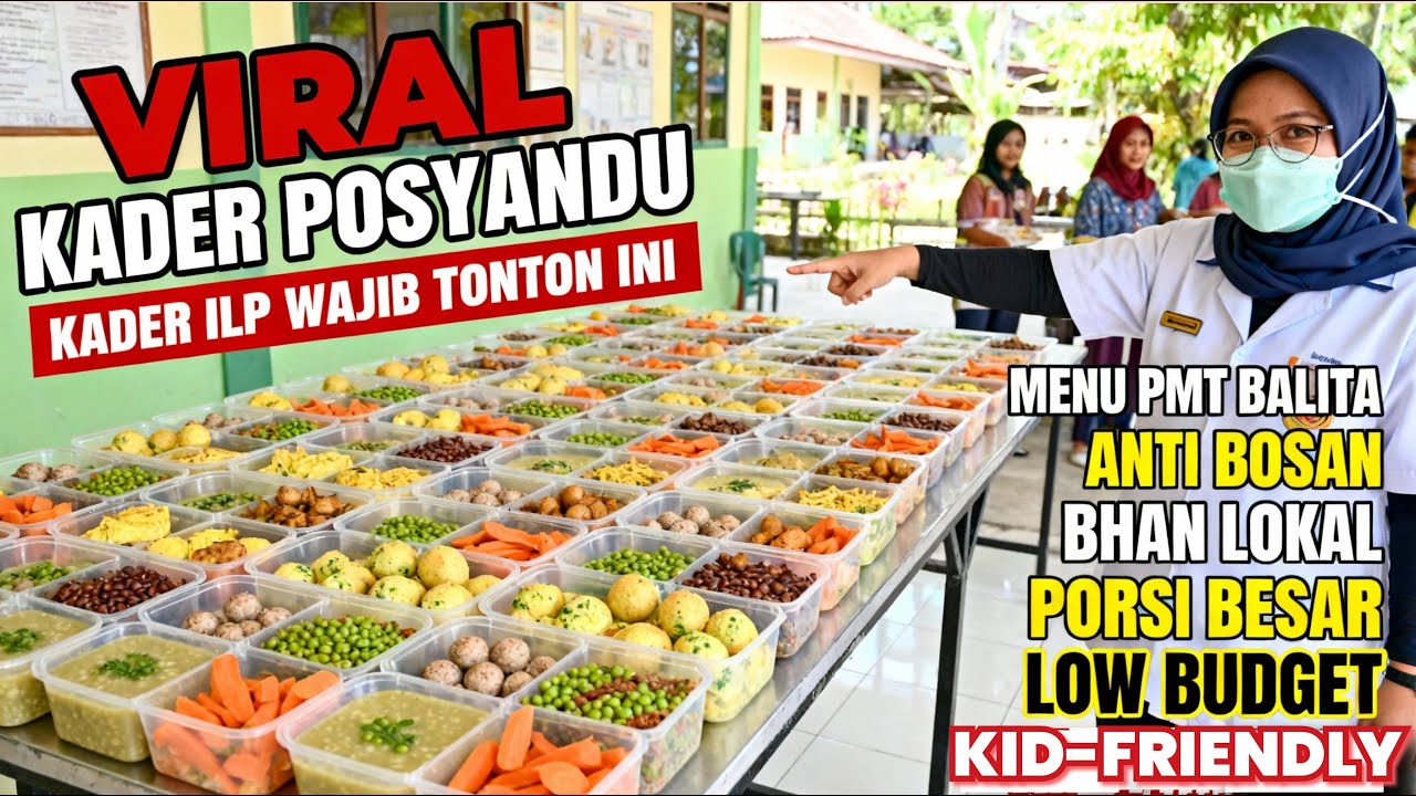 Kader Wajib Tahu! 5 Menu PMT Hemat untuk 30–50 Anak — Anti Bosan & Cocok untuk Balita