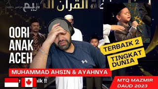 The Best Duet from Indonesia Muhammad Ahsin &amp; His Father MTQ International | MR Halal Reaction