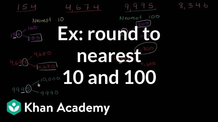 Examples rounding to the nearest 10 and 100 | 3rd grade | Khan Academy