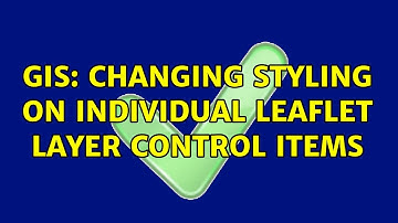 GIS: Changing Styling on Individual Leaflet Layer Control Items