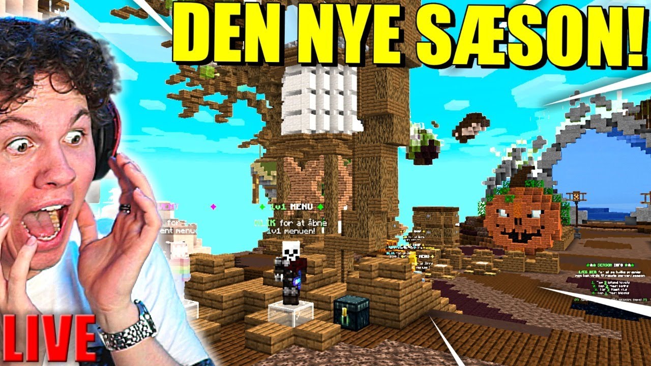 HELT NY SÆSON PÅ FIRECRAFT!! (SKYBLOCK SÆSON 3 LAUNCH!!) - FireCraft