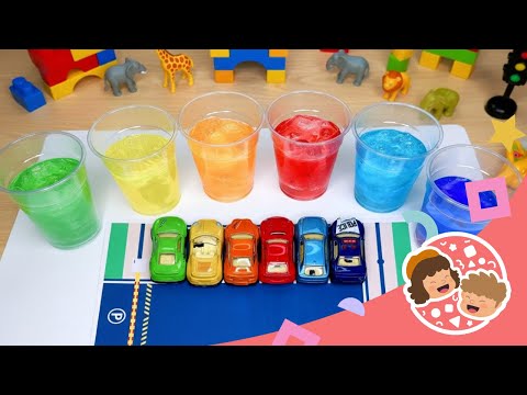 🎨 Farben & Zählen lernen mit Autos | Deutsch Lernen | Zähle mit Litika