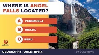 50 Geography Trivia Questions - From Easy to Very Hard! #quiz #trivia #geography