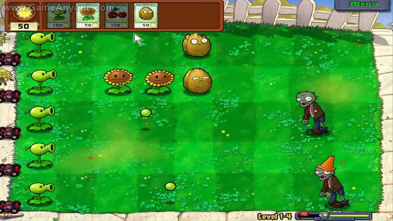 Plants vs. Zombies - Gameplay Walkthrough Part 1 - World 1 (HD) 