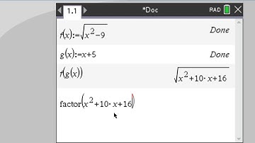 VCAA exam 2   Finding domain of a composite function   Using Ti nspire - part 2
