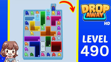 Drop Away Level 490 Solution Walkthrough