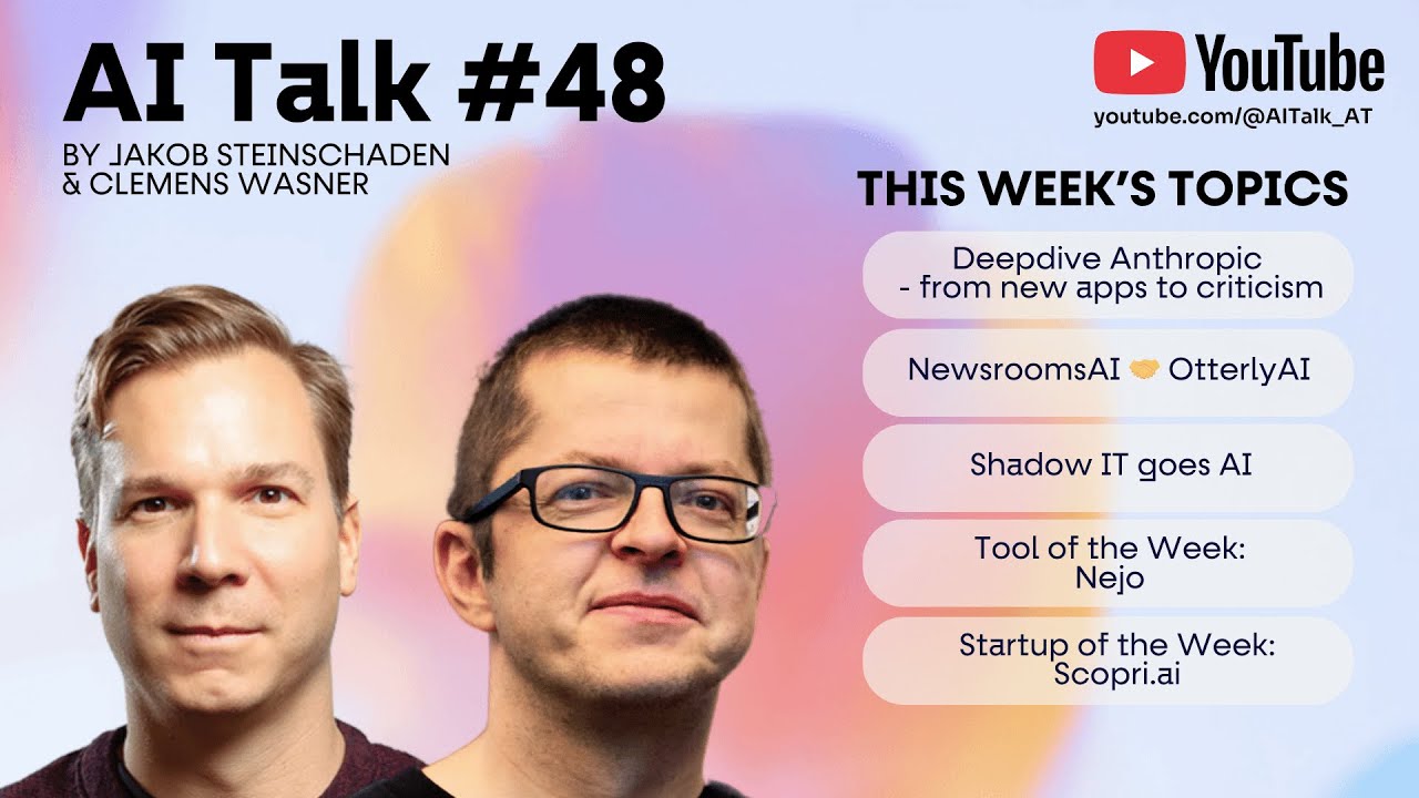 AI Talk 48: Deep Dive Anthropic | Doomer vs Boomer | Ausblick Gemini 3 | Nejo | Scopri.ai