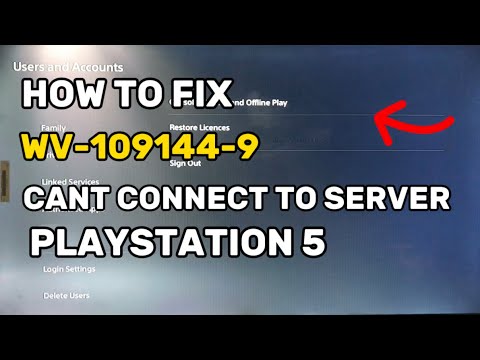 How To Fix PS5 Slim Error WV-109144-9 Can't Connect To The