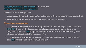 Problemlösung bei Datenzugriffsproblemen mit HTTP PUT in Webservices