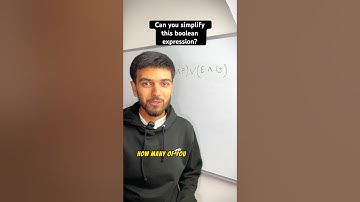 Simplifying boolean expressions - A Level Computer Science #alevel #computerscience