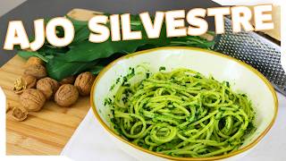 ESPAGUETIS con PESTO de AJO SILVESTRE 🌿 La pasta más sabrosa de la primavera