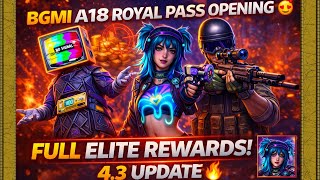 BGMI ⚔️RANK PUSH 4.3 UPDATE 😱 A18 ROYAL PASS FULL REWARDS! 💎 NEW GUN SKINS + UC SPIN 🔥