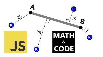 Distance from Point to Segment Explained using JavaScript