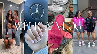 WEEKLY VLOG ♡ Video shoot for my varsity jackets, dinner with friends, shopping, new nails + more