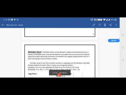 DSA- Data Structures and Algorithms-SE CSE-IT- Multiple Stack