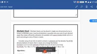 DSA- Data Structures and Algorithms-SE CSE-IT- Multiple Stack