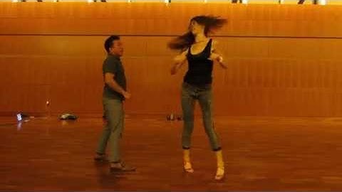 Salsa On2 Intermediate Turn Pattern by Sergio and Sheena #3