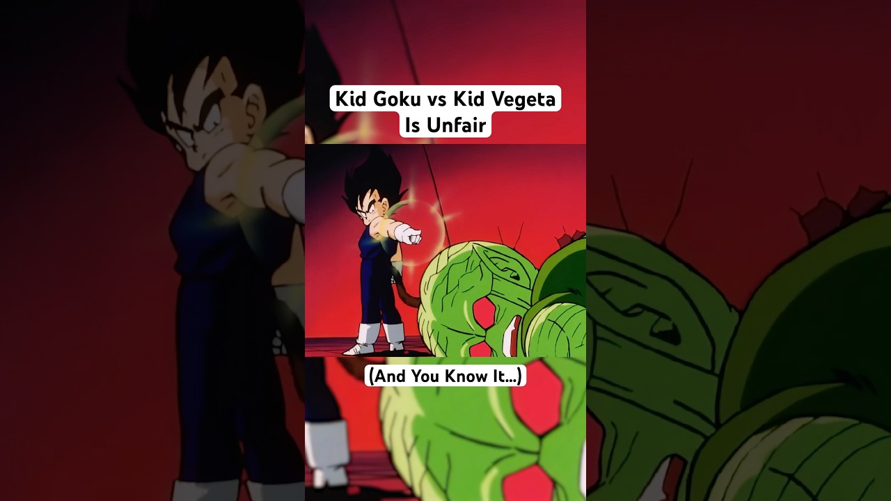 Kid Goku vs Kid Vegeta Is Unfair #shorts #dragonball #goku