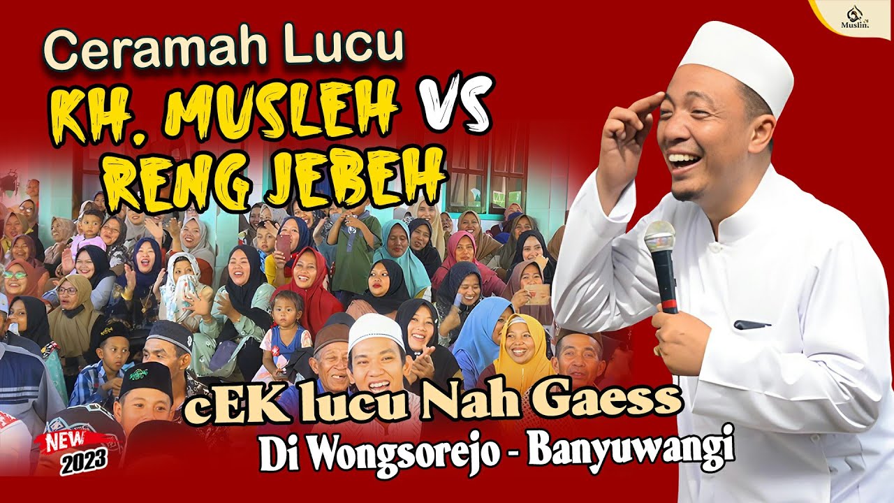 Inilah yang terjadi bila KH. Musleh adnan berceramah di kampung orang Jawa || live banyuwangi