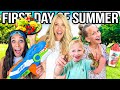 FIRST DAY OF SUMMER ROUTINE W/ 10 KiDS!! 