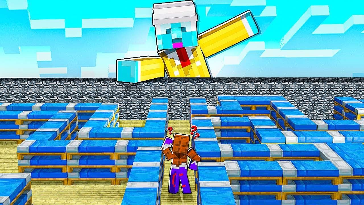 MEINE RACHE MIT DEM BETTEN LABYRINTH! - Minecraft Freunde