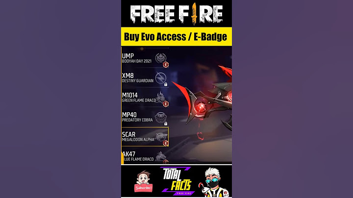How to Purchase E Badge / Evo Access Subscription in Free Fire 🤔