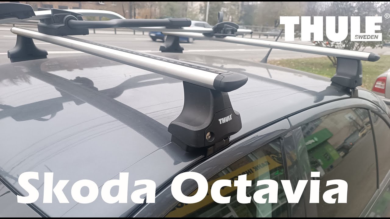 roof-rack-bar-thule-wingbar-evo-skoda-octavia-youtube